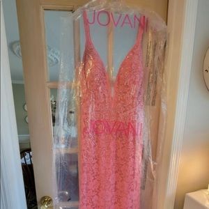 Jovani 48994 Bright Pink Size 10